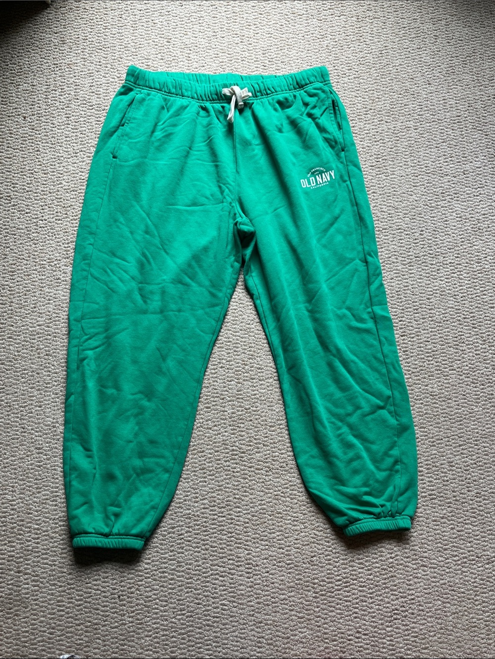 Old Navy Green Drawstring Fleece Joggers